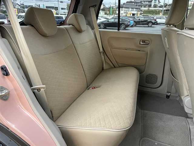 スズキ ラパン X 岡山県 2021(令3)年 4万km コフレピンクパールメタリック/ホワイト2トーンルーフ 純正ナビ　CN-RZ765W/フルセグTV、CD、DVD、Bluetooth、AM、FM/全方位カメラ/前席シートヒーター/オートライト/４WD/スズキセーフティサポート