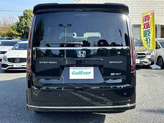 ホンダ ステップワゴン スパーダ eHEV 東京都 2024(令6)年 0.9万km クリスタルブラックパール ワンオーナー/純正9インチナビ/フルセグTV/Bluetoothオーディオ/DVD再生/バックカメラ/ビルトインETC/ナビ連動ドライブレコーダー/(DRH-229ND)/両側パワースライドドア/パワーバックドア/ハーフレザーシート/Honda SENSING