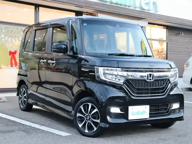 ホンダ Ｎ ＢＯＸ カスタム G L ホンダセンシング 福島県 2019(平31)年 8万km クリスタルブラックパール  4        W        D/ 社 外 ナ ビ・フ ル セ グ T V/ バ ッ ク カ メ ラ/ ビ ル ト イ ン E T C/ 左 側 パ ワ ー ス ラ イ ド ド ア/ レ ー ダ ー ク ル ー ズ コ ン ト ロ ー ル/ エンジンスターター付スマートキー/ 前 左 右 シ ー ト ヒ ー タ ー/ ホ ン ダ セ ン シ ン グ/ 純 正 １４ イ ン チ ア ル ミ/ 純 正 L E D ヘ ッ ド ラ イ ト/ 純 正 フ ォ グ ラ ン プ/ 横 滑 り 防 止 装 置/ ア イ ド リ ン グ ス ト ッ プ