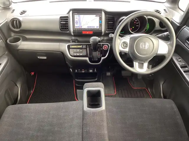 ホンダ Ｎ ＢＯＸ G SSパッケージ 京都府 2016(平28)年 2万km プレミアムアイボリーP 純正ナビ（ＶＸＭ－１６４ＣＳｉ）/　ＣＤ　ＢＴ　ＳＤ　ワンセグＴＶ/バックカメラ/前後ドライブレコーダー/ビルトインＥＴＣ/両側ＰＷスライドドア/前席シートヒーター/オートリトラミラー/ＨＩＤヘッドライト/オートライト/シートバックテーブル×２/前後アームレスト/リアサンシェード/アイドリングストップ/横滑り防止装置/スマートキー×２/新車保証書/取扱説明書