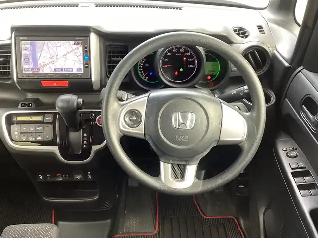 ホンダ Ｎ ＢＯＸ G SSパッケージ 京都府 2016(平28)年 2万km プレミアムアイボリーP 純正ナビ（ＶＸＭ－１６４ＣＳｉ）/　ＣＤ　ＢＴ　ＳＤ　ワンセグＴＶ/バックカメラ/前後ドライブレコーダー/ビルトインＥＴＣ/両側ＰＷスライドドア/前席シートヒーター/オートリトラミラー/ＨＩＤヘッドライト/オートライト/シートバックテーブル×２/前後アームレスト/リアサンシェード/アイドリングストップ/横滑り防止装置/スマートキー×２/新車保証書/取扱説明書