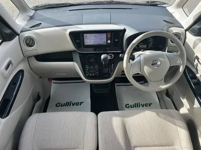 日産 デイズ ルークス X Vセレ +SeftyⅡ 山形県 2015(平27)年 7.2万km ブラック 衝突被害軽減システム/純正SDナビ/　　【CD　DVD　BT　フルセグ　USB　AUX】/アラウンドビューモニター/パワースライドドア/14インチアルミホイール/アイドリングストップ/ドライブレコーダー/純正フロアマット/電動格納ミラー/ドアバイザー/インテリジェントキー/ETC