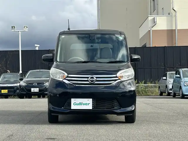 日産 デイズ ルークス X Vセレ +SeftyⅡ 山形県 2015(平27)年 7.2万km ブラック 衝突被害軽減システム/純正SDナビ/　　【CD　DVD　BT　フルセグ　USB　AUX】/アラウンドビューモニター/パワースライドドア/14インチアルミホイール/アイドリングストップ/ドライブレコーダー/純正フロアマット/電動格納ミラー/ドアバイザー/インテリジェントキー/ETC