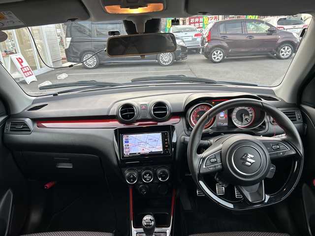 スズキ スイフト スポーツ セーフティPKG 長野県 2018(平30)年 13.7万km スピーディーブルーM ・ワンオーナー/・純正SDナビ/AM/FM/SD/DVD/Bluetooth/TV/iPod/・ETC/・クルーズコントロール/・レーンキープアシスト/・ステアリングリモコン/・オートライト/・LEDヘッドライト/・スペアキー/・プッシュスタート/・シートヒーター