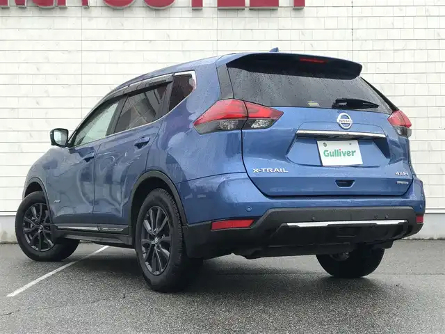 日産 エクストレイル ハイブリッド 20Xi レザーエディション 富山県 2020(令2)年 9.9万km シャイニングブルー ワンオーナー/純正９型ナビ/フルセグＴＶ／Bluetooth/プロパイロット/アラウンドビューモニター/スマートルームミラー/専用レザーシート/パワーバックドア/インテリキー/プッシュスタート/ＬＥＤヘッドライト/ビルトインＥＴＣ/シートヒーター/VDC/衝突軽減ブレーキ/保証書有り