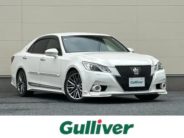 トヨタ クラウン アスリート G 茨城県 2013(平25)年 14.1万km ホワイトパールクリスタルシャイン TOM’Sステアリング/ステアリングスイッチ/TV走行中視聴可/リアサンシェード/パドルシフト/シートメモリー/保証書付/スペアキー/シートエアコン/クルーズコントロール/ビルトインETC/Bluetooth接続可/バックカメラ/MTモード付AT/プッシュスタート