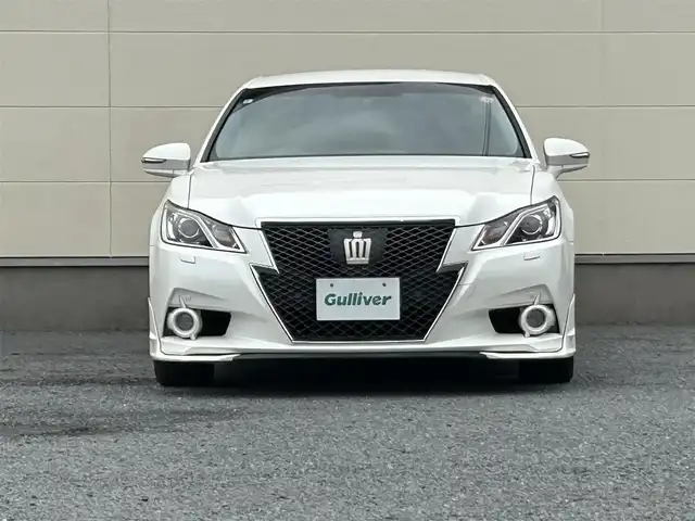 トヨタ クラウン アスリート G 茨城県 2013(平25)年 14.1万km ホワイトパールクリスタルシャイン TOM’Sステアリング/ステアリングスイッチ/TV走行中視聴可/リアサンシェード/パドルシフト/シートメモリー/保証書付/スペアキー/シートエアコン/クルーズコントロール/ビルトインETC/Bluetooth接続可/バックカメラ/MTモード付AT/プッシュスタート