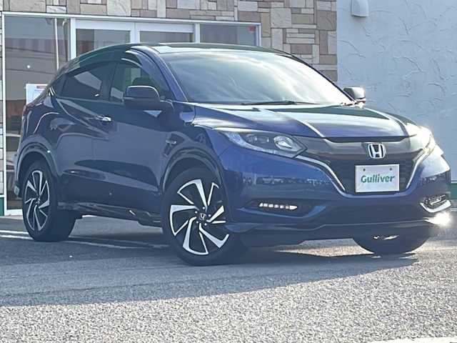 ホンダ ヴェゼル ハイブリッド 徳島県 2017(平29)年 11.6万km モルフォブルーP 純正8インチナビ/バックカメラ/アダプティブクルーズコントロール/前席シートヒーター/LEDヘッドライト/オートライト/前後ドライブレコーダー/ETC/純正18AW/純正フロアマット/ドアバイザー/電格ミラー/プッシュスタート/スマートキー