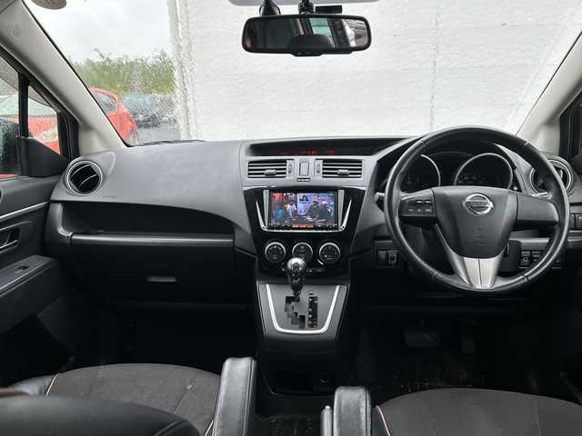 日産 ラフェスタ ハイウェイスター Gスプレモ 千葉県 2012(平24)年 10.7万km スパークリングブラック ナビＭＭ３１２Ｄ－Ａ　Ｂカメ　ＥＴＣ　ドラレコ　ワンセグＴＶ　Ｂｔ　ＣＤ　ハーフレザーシート　純正エアロ　キセノンライト　オートライト　１７インチＡＷ　両側パワースライドドア　３列シート　フロアマット