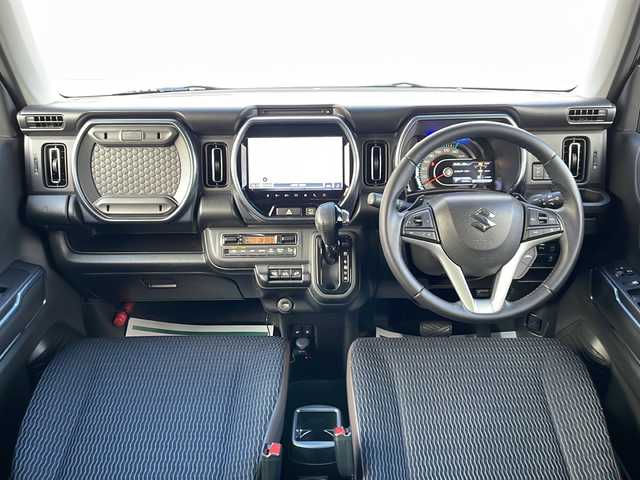 スズキ ハスラー Jスタイル ターボ 岐阜県 2021(令3)年 4.6万km シフォンアイボリーメタリック/ガンメタリック2トーン デュアルカメラブレーキサポート/スズキセーフティサポート/・後退時ブレーキサポート/・車線逸脱抑制制御機能/・車線逸脱警報機能/・パーキングソナー/・横滑り防止装置（ＥＳＰ）/純正ナビ/CD.DVD.BT.USB.SmartphoneLink/全方位カメラ/フルセグ/ハーフレザーシート/シートヒーター/ダウンヒルアシスト/グリップコントロール/ドライブレコーダー/アイドリングストップ/LEDヘッドライト/プッシュスタート/スマートキー