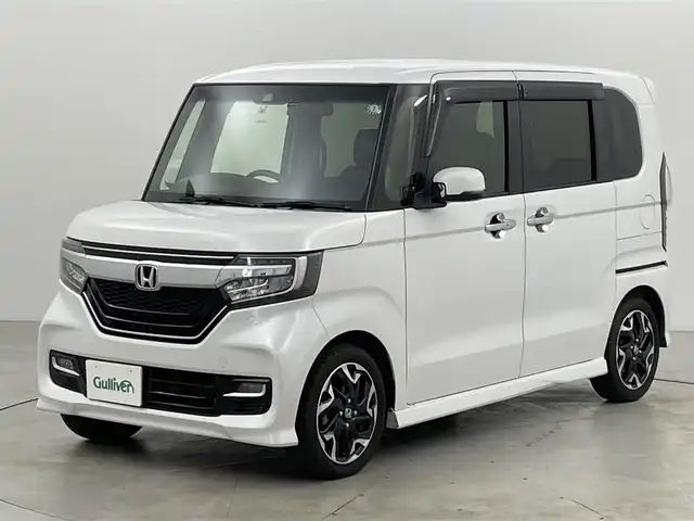 ホンダ Ｎ ＢＯＸ カスタム G L ターボ ホンダセンシング 福岡県 2018(平30)年 6.3万km プラチナホワイトパール 純正ナビ（ＢＴ，フルセグＴＶ）　/バックカメラ　/ドラレコ　/ＥＴＣ　/ホンダセンシング　/ＡＣＣ　/衝突被害軽減　/レーンキープ　/パドルシフト　/両側電動スライドドア　/ハーフレザーシート　/革巻きステアリング　/ＬＥＤ