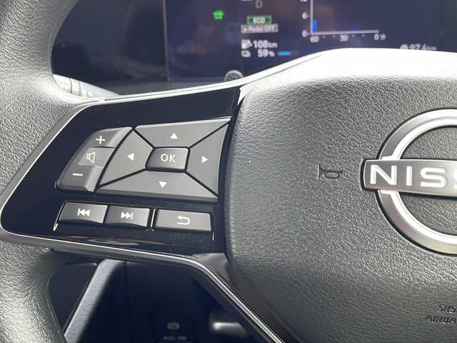 日産 サクラ X 90周年記念車 山口県 2024(令6)年 0.4万km 青 禁煙車/電気自動車/社外SDナビ【AVIC-RW821-D】/　Bluetooth、CD、DVD、FM・AMラジオ、フルセグTV/全方位カメラ/バックカメラ/プロパイロット/ドライブレコーダー/ETC/ステアリングスイッチ/レザーシート/純正フロアマット/純正14インチアルミホイール/プッシュスタート/スマートキー/スペアキー/パーキングアシスト/エマージェンシーブレーキ/先行車発進お知らせ/レーンキープアシスト/盗難防止装置