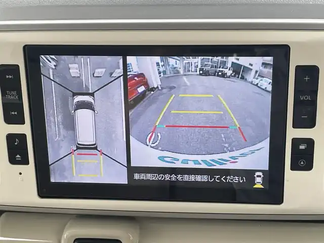 ダイハツ ムーヴ キャンバス G メイクアップ VS SAⅢ 高知県 2022(令4)年 0.7万km パールホワイトⅢ/スムースグレーマイカメタリック 2トーン 純正ナビ/(Bluetooth/CD/SD/DVD/USB/HDMI/フルセグ)/ETC/アラウンドビューモニター/前方ドライブレコーダー/D席シートヒーター/両側パワースライドドア/オートライト/オートマチックハイビーム/LEDヘッドライト/フォグランプ/プッシュスタート/スマートキー/スペアキー1本/アイドリングストップ/ウィンドシールドデアイサー/ベンチシート/純正フロアマット/横滑り防止装置/衝突被害軽減ブレーキ/電動格納ミラー/オートリトラクタブルミラー