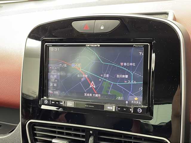 ルノー ルーテシア ゼン 宮城県 2018(平30)年 7.3万km 赤 ターボ/社外SDナビ（AVIC-RZ801）/・フルセグTV/・BT.CD/DVD.USB.iPod/ハーフレザーシート/バックカメラ/純正AW/ETC/社外ドライブレコーダー/プッシュスタート/ステアリングスイッチ/スタッドレスタイヤ積込（純正AW)
