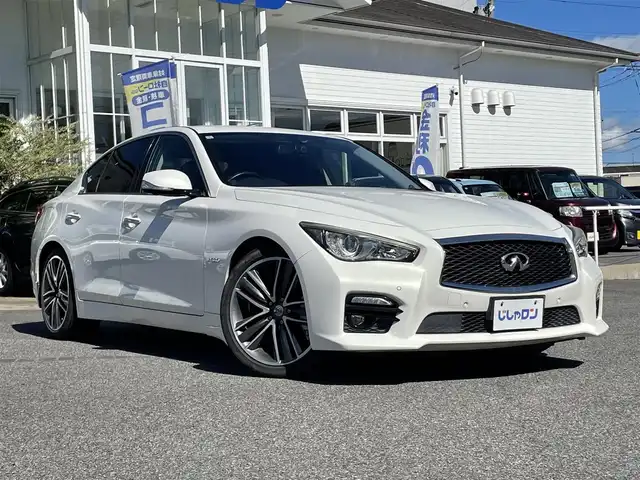 日産 スカイライン ハイブリッド 350GT Type SP 愛知県 2014(平26)年 11.4万km クリスタルホワイトパール (株)IDOMが運営する【じしゃロン名古屋鳴海店】の自社ローン専用車両になりますこちらは現金またはオートローンご利用時の価格です。自社ローンご希望の方は別途その旨お申付け下さい/プッシュスタート/レザーシート/前席パワーシート/シートヒーター/純正ナビ・TV/アラウンドビューモニター/クルーズコントロール/ETC