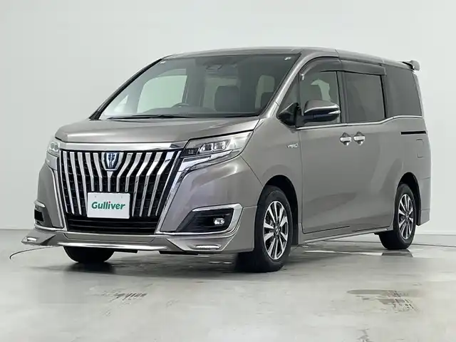トヨタ エスクァイア ハイブリッド Gi プレミアムパッケージ 岐阜県 2017(平29)年 11.1万km アバンギャルドブロンズメタリック トヨタセーフティセンス/・プリクラッシュセーフティ/・レーンディパーチャーアラート/クルーズコントロール/純正SD9インチナビ（NSZT-Y66T)/フルセグ/BT/DVD/USB/バックカメラ/ビルトインETC/純正ドライブレコーダー/両側パワースライドドア/ハーフレザーシート/前席シートヒーター/ハンドルヒーター/100V充電/純正フロアマット/サイドバイザー/LEDヘッドライト/オートライト/フォグランプ/純正15インチAW/プッシュスタート/保証書/取扱説明書/スペアキー/スマートキー