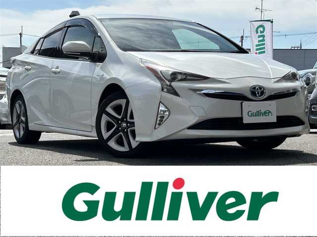 トヨタ プリウス S ツーリングセレクション 奈良県 2018(平30)年 12万km ホワイトパールクリスタルシャイン １オーナー/純正ディーラーナビ(MSCD-W66)/BT/CD/SD/TV//コーナーセンサー/横滑り防止装置/バックカメラ/ETC/フルレザーシート/シートヒーター/モード切替/オートLEDライト/保証書・取説付