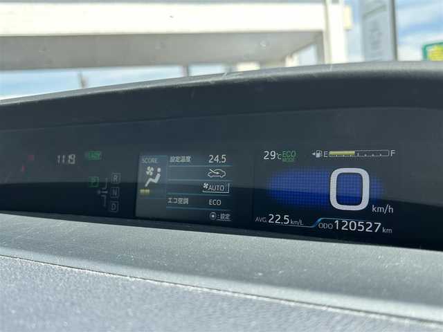 トヨタ プリウス S ツーリングセレクション 奈良県 2018(平30)年 12万km ホワイトパールクリスタルシャイン １オーナー/純正ディーラーナビ(MSCD-W66)/BT/CD/SD/TV//コーナーセンサー/横滑り防止装置/バックカメラ/ETC/フルレザーシート/シートヒーター/モード切替/オートLEDライト/保証書・取説付