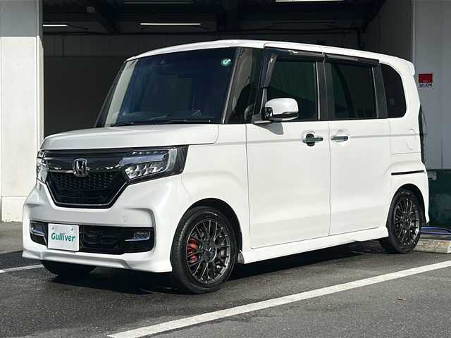 ホンダ Ｎ ＢＯＸ カスタム G EX ターボ ホンダセンシング 京都府 2019(平31)年 8万km プラチナホワイトパール 社外メモリナビ　バックカメラ　ビルトインＥＴＣ　両側パワースライドドア　アダプティブクルーズコントロール　パドルシフト　ＬＥＤヘッドライト　オートライト　プッシュスタート　スペアキー