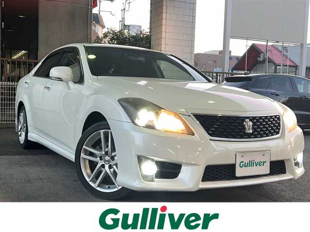 トヨタ クラウン アスリート アニバーサリーエディション 京都府 2012(平24)年 16.5万km ホワイトパールクリスタルシャイン 純正8インチナビ/ワンセグテレビ/走行中視聴可能/DVD視聴可能/Bluetooth/バックカメラ/サンルーフ/本革シート/メモリーパワーシート/シートヒーター＆ベンチレーション/電動リアサンシェード/クルーズコントロール/禁煙車/ビルトインETC/フォグランプ/電動格納ミラー/ウィンカーミラー