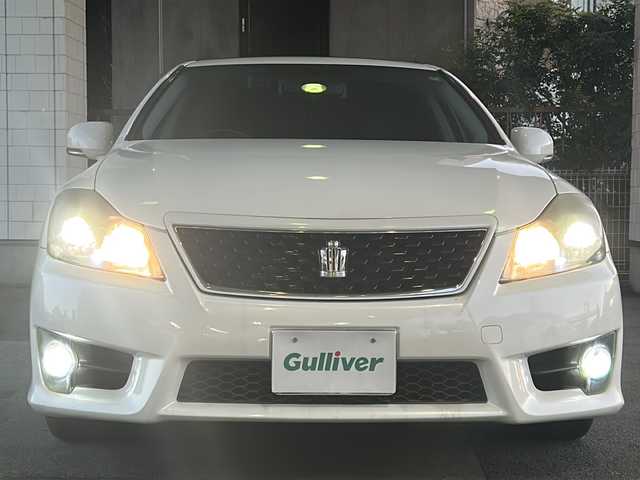 トヨタ クラウン アスリート アニバーサリーエディション 京都府 2012(平24)年 16.5万km ホワイトパールクリスタルシャイン 純正8インチナビ/ワンセグテレビ/走行中視聴可能/DVD視聴可能/Bluetooth/バックカメラ/サンルーフ/本革シート/メモリーパワーシート/シートヒーター＆ベンチレーション/電動リアサンシェード/クルーズコントロール/禁煙車/ビルトインETC/フォグランプ/電動格納ミラー/ウィンカーミラー