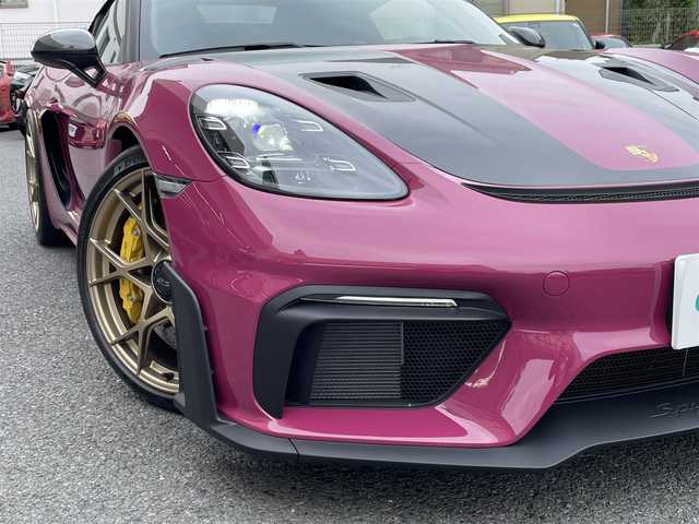 ポルシェ ポルシェ ７１８スパイダー RS 神奈川県 2025(令7)年 0.1万km パープル ヴァイザッハパッケージ/特注カラー：ルービースターネオ/ワンオーナー/サテンネオジム塗装20インチAW/ポルシェセラミックブレーキ(PCCB)/カーボンフロントリッド/フロントリフト/LEDヘッドライト/スポーツクロノパッケージ/PASM/純正フルバケットシート/純正メモリーナビ/純正USB/BT/SD再生/バックモニター/ETC2.0/クルーズコントロール/コーナーセンサー/キーレス×2/アイドリングストップ/純正フロアマット/保証書・取説あり