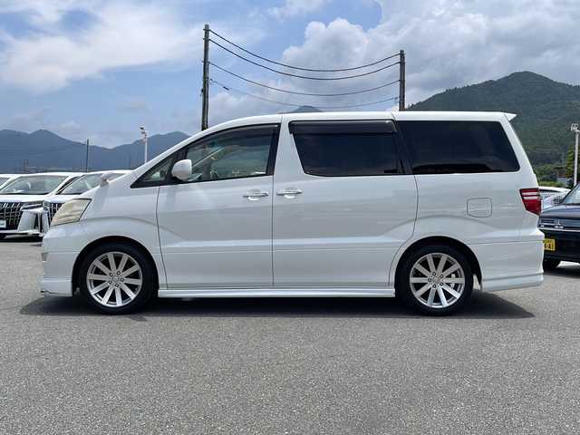 トヨタ アルファード Ｇ MZ Gエディション 山梨県 2006(平18)年 15.5万km ホワイトパールマイカ 純正ＨＤＤナビ　/フリップダウン　/ＣＤ／ＭＤ　/純正ビルトインＥＴＣ　/運転席パワーシート　/電動リアゲート　/サンルーフ　/両側パワースライドドア　/前後コーナーセンサー　/オートライト　/盗難防止装置/バックカメラ/ウォークスルー/三列シート/純正フロアマット/レーンキープアシスト