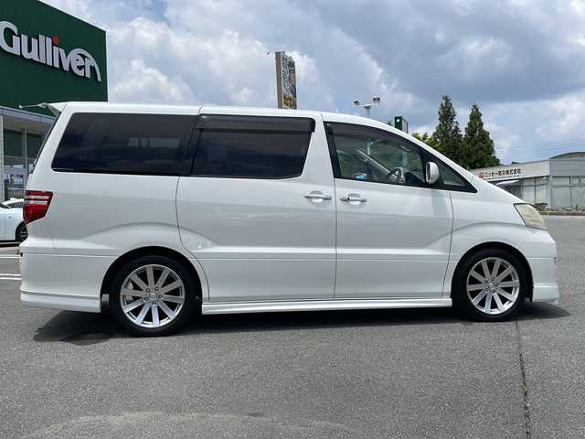 トヨタ アルファード Ｇ MZ Gエディション 山梨県 2006(平18)年 15.5万km ホワイトパールマイカ 純正ＨＤＤナビ　/フリップダウン　/ＣＤ／ＭＤ　/純正ビルトインＥＴＣ　/運転席パワーシート　/電動リアゲート　/サンルーフ　/両側パワースライドドア　/前後コーナーセンサー　/オートライト　/盗難防止装置/バックカメラ/ウォークスルー/三列シート/純正フロアマット/レーンキープアシスト