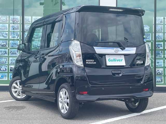 日産 デイズ ルークス ハイウェイスター Xターボ 石川県 2019(令1)年 5.7万km ブラック ワンオーナー/純正メモリーナビ/CD/DVD/BT/フルセグTV/アラウンドビューモニター/エマージェンシーブレーキ/左側パワースライドドア/純正ナビ連動ドライブレコーダー/オートマチックハイビーム/LEDヘッドライト/コーナーセンサー/スマートキー×2
