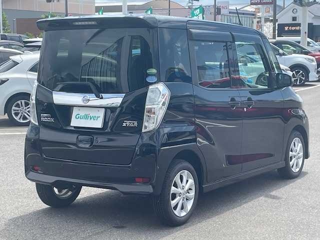 日産 デイズ ルークス ハイウェイスター Xターボ 石川県 2019(令1)年 5.7万km ブラック ワンオーナー/純正メモリーナビ/CD/DVD/BT/フルセグTV/アラウンドビューモニター/エマージェンシーブレーキ/左側パワースライドドア/純正ナビ連動ドライブレコーダー/オートマチックハイビーム/LEDヘッドライト/コーナーセンサー/スマートキー×2