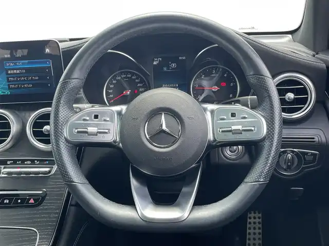 メルセデス・ベンツ ＧＬＣ２２０ d 4マチック AMGライン 東京都 2019(令1)年 4.3万km 白 パノラマルーフ/純正ナビ/フルセグTV/360°カメラ/ハーフレザーシート/シートヒーター/アンビエントライト/ワイヤレス充電/ACC/LKA/BSM