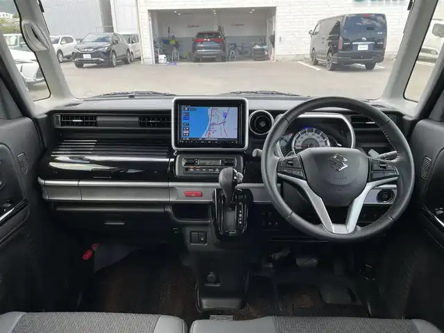 スズキ スペーシア カスタム HYBRID XS ターボ 宮崎県 2019(令1)年 3.8万km ムーンライトバイオレットPM 純正8型ナビ/フルセグTV/両側パワースライドドア/バックカメラ/ビルトインETC/ドライブレコーダー/クルーズコントロール/パーキングセンサー/セーフティサポート/・デュアルセンサーブレーキサポート/・後退時ブレーキサポート/・前後誤発進抑制機能/・車線逸脱警報機能/・ふらつき警報機能/・先行車発進お知らせ機能/・ハイビームアシスト/IC付ターボ/LEDヘッドランプ/本革巻きステアリング/パドルシフト/合皮/ファブリックコンビシート/運転席シートヒーター/純正15インチアルミホイール/キーレスプッシュスタートシステム/禁煙車