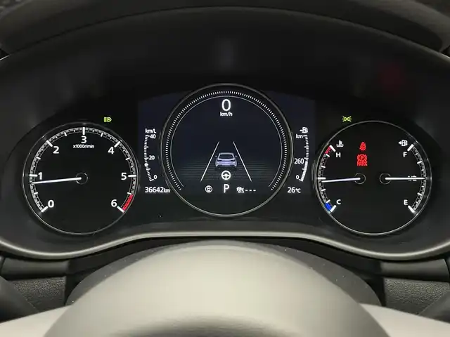 マツダ マツダ３ファストバック XD Lパッケージ 愛知県 2019(令1)年 3.7万km ソウルレッドクリスタルM 純正８．８型ナビ　ＨＤＭＩ　黒革　全方位カメラ　禁煙車　ＢＳＭ　フルセグＴＶ　前後ドラレコ　ＥＴＣ　シートヒーター　衝突軽減　追従クルコン　社外アルミ付スタッドレス４本積込　ＬＥＤオートライト　フォグ