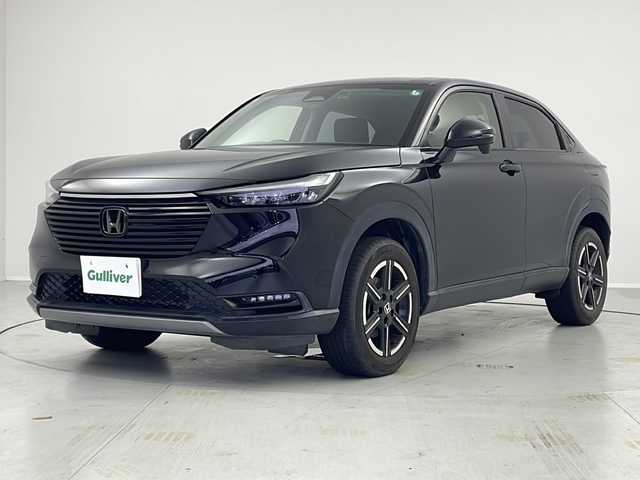 ホンダ ヴェゼル G 茨城県 2021(令3)年 3.7万km クリスタルブラックパール 純正ディスプレイオーディオ/・ナビキット機能有り/フルセグ再生可/バックカメラ/ステアリングスイッチ/レーダークルーズコントロール/パーキングアシスト/ワイヤレス充電器/純正16インチAW/純正フロアマット/純正ビルトインETC2.0/純正ドライブレコーダー（前後）