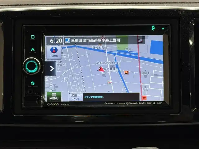 ホンダ Ｎ ＯＮＥ プレミアム ツアラー Lパッケージ 三重県 2013(平25)年 8万km ミラノレッド ガソリン・ターボ/FF/MTモード付 インパネCVT/6.2インチナビ NX513/（FM/AM/CD/DVD/TV/SD/Bluetooth/AUX/USB/iPod）/バックカメラ/ETC/安全/・VSA（ABS・横滑り抑制・TCS）/・運転席・助手席エアバッグ/など/装備/・クルーズコントロール/・パドルシフト/・オートエアコン/・オートライト/・キセノンヘッドライト/・ステアリングスイッチ/・ECONスイッチ/・プッシュスタート/・スマートキーx2/・電動格納ドアミラー/・純正15inAW/・2トーン外装色『ミラノレッド＆ブラック』［R81E］/など