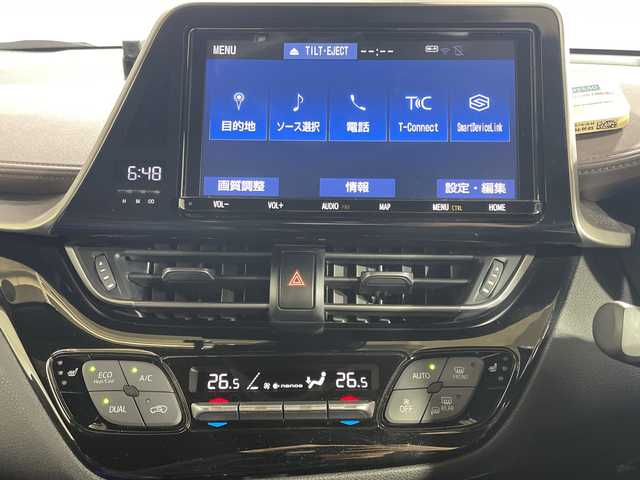 トヨタ Ｃ－ＨＲ G 神奈川県 2018(平30)年 5.4万km ブラック/イエロー 純正9インチSDナビ/Bluetooth・CD・DVD・フルセグTV・SD/トヨタセーフティセンス/レーダークルーズコントロール/ハーフレザーシート/シートヒーター/バックカメラ/純正18インチアルミホイール/前側ドライブレコーダー/ETC/スマートキー/純正フロアマット/LEDヘッドライト/オートマチックハイビーム/レーンキープアシスト/横滑り防止装置/盗難防止装置/衝突被害軽減システム