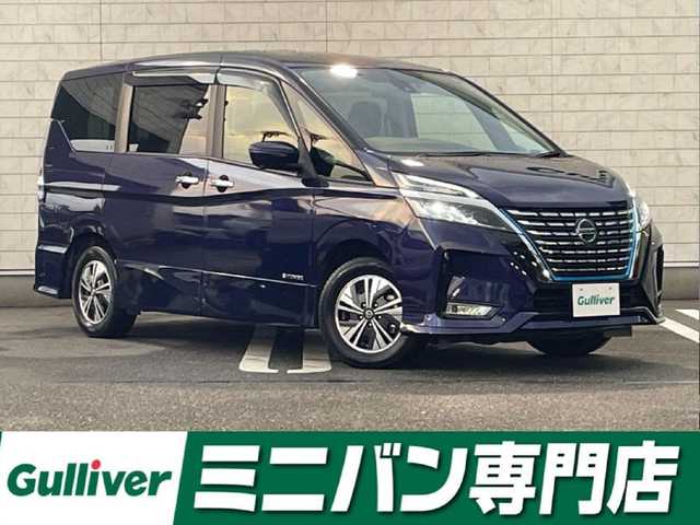 日産 セレナ e－パワー ハイウェイスター V 福岡県 2022(令4)年 1.7万km アズライトブルー 純正7型SDナビ(フルセグTV/CD/DVD/BT)/アラウンドビューモニター/プロパイロット/エマージェンシーブレーキ/コーナーセンサー/ブラインドスポットモニター/両側電動パワースライドドア/ドラレコ/ETC/デジタルインナーミラー/純正LEDヘッドライト/純正15インチアルミホイール/スマートキー/プッシュスタート