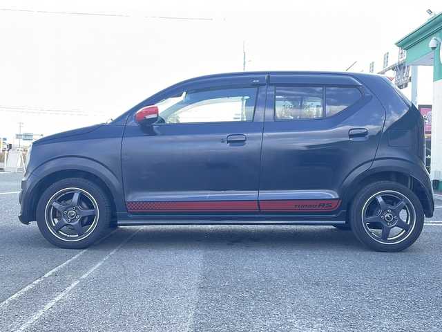 スズキ アルト ターボRS 徳島県 2017(平29)年 10.2万km ブルーイッシュブラックパール3 衝突軽減ブレーキ/純正7インチナビ/（Bluetooth/フルセグTV/CD/DVD/SD/AUX/ipod）/インタークーラーターボ/パドルシフト/シートヒーター/HIDヘッドライト/オートライト/ETC/ドライブレコーダー/電格ミラー/ドアバイザー/社外AW/純正フロアマット/プッシュスタート/スマートキー