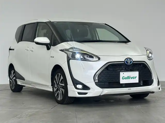 トヨタ シエンタ ハイブリッド ファンベースG 愛知県 2019(令1)年 5.9万km ホワイトパールクリスタルシャイン TRDエアロ/（フロント、サイド、リア）/後席モニター2個/全方位カメラ/両側パワーサプライ/テレビキャンセラー/アルパインナビ/クルーズコントロール/Bluetooth/フルセグTV/ドライブレコーダー/純正AW/レーンキープ/オートライト/オートマチックハイビーム/純正フロアマット