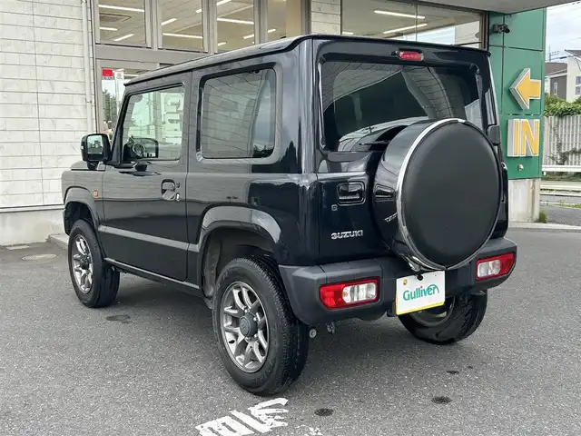 スズキ ジムニー XC 埼玉県 2021(令3)年 3.4万km ブルーイッシュブラックパール3 4WD/社外ナビ/（ワンセグTV/BT/CD/DVD/FM）/バックカメラ/クルーズコントロール/両側シートヒーター/スマートスペアキー×1/プッシュスタート/純正フロアマット/オートLEDライト/純正16インチAW/背面タイヤあり/ダウンヒルアシストコントロール/車線逸脱警報/ウィンカーミラー/シガーソケット/車両取扱説明書/保証書