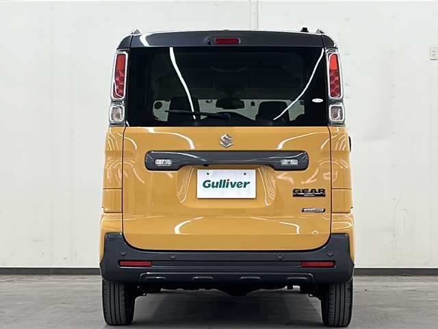 スズキ スペーシア ギア HYBRID XZ 道央・札幌 2019(令1)年 3.8万km アクティブイエロー/ガンメタリック2トーン /4WD//ワンオーナー//寒冷地仕様//社外メモリーナビ/  (DVD/CD/BT/ラジオ/フルセグ)//バックカメラ//衝突軽減ブレーキ//レーンキープアシスト//コーナーセンサー//アイドリングストップ//両側パワースライドドア//前席シートヒーター//革巻きステアリング//ステアリングリモコン//横滑り防止装置//ETC//LEDヘッドライト//フォグライト//オートライト//ウィンカーミラー//電動格納ミラー//ルーフレール//純正フロアマット//純正ドアバイザー//USBソケット//スマートキー//エンジンプッシュスタート//スペアキー//取扱説明書//保証書//ナビ取説