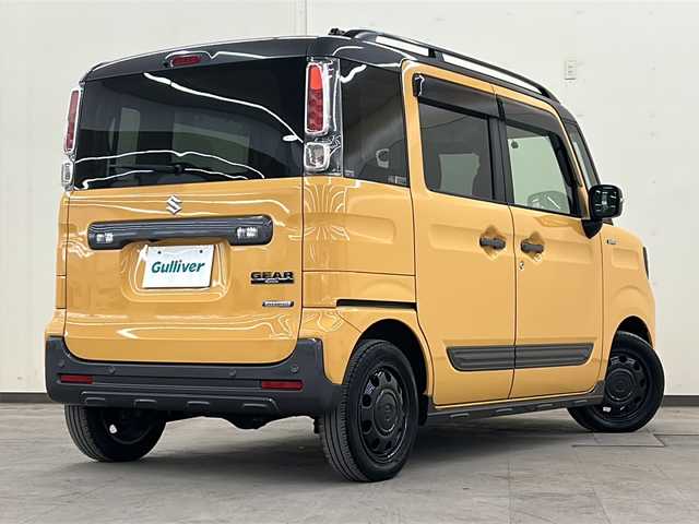スズキ スペーシア ギア HYBRID XZ 道央・札幌 2019(令1)年 3.8万km アクティブイエロー/ガンメタリック2トーン /4WD//ワンオーナー//寒冷地仕様//社外メモリーナビ/  (DVD/CD/BT/ラジオ/フルセグ)//バックカメラ//衝突軽減ブレーキ//レーンキープアシスト//コーナーセンサー//アイドリングストップ//両側パワースライドドア//前席シートヒーター//革巻きステアリング//ステアリングリモコン//横滑り防止装置//ETC//LEDヘッドライト//フォグライト//オートライト//ウィンカーミラー//電動格納ミラー//ルーフレール//純正フロアマット//純正ドアバイザー//USBソケット//スマートキー//エンジンプッシュスタート//スペアキー//取扱説明書//保証書//ナビ取説