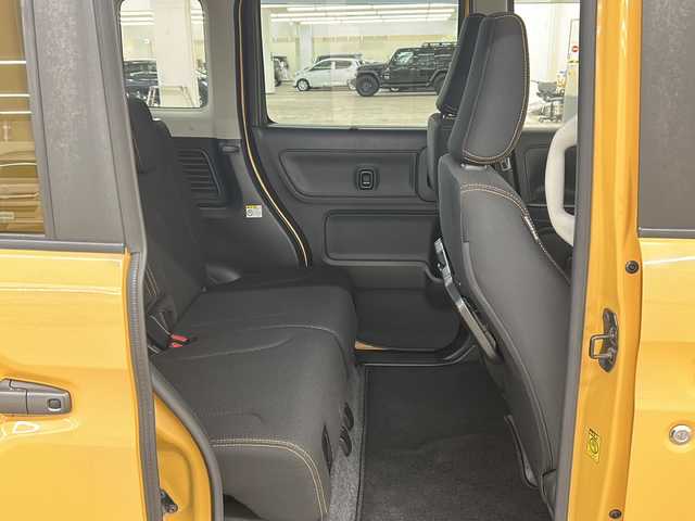 スズキ スペーシア ギア HYBRID XZ 道央・札幌 2019(令1)年 3.8万km アクティブイエロー/ガンメタリック2トーン /4WD//ワンオーナー//寒冷地仕様//社外メモリーナビ/  (DVD/CD/BT/ラジオ/フルセグ)//バックカメラ//衝突軽減ブレーキ//レーンキープアシスト//コーナーセンサー//アイドリングストップ//両側パワースライドドア//前席シートヒーター//革巻きステアリング//ステアリングリモコン//横滑り防止装置//ETC//LEDヘッドライト//フォグライト//オートライト//ウィンカーミラー//電動格納ミラー//ルーフレール//純正フロアマット//純正ドアバイザー//USBソケット//スマートキー//エンジンプッシュスタート//スペアキー//取扱説明書//保証書//ナビ取説