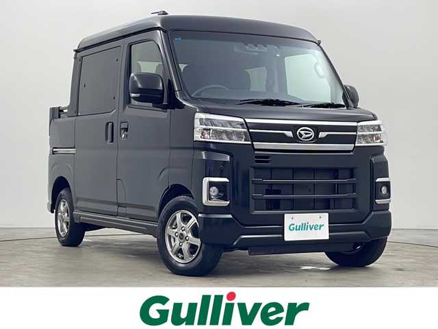 ダイハツ アトレー バン デッキバン 秋田県 2022(令4)年 2.5万km ブラックマイカメタリック ４ＷＤ/社外ディスプレイオーディオ/　(AM/FM/CD/DVD/Bluetooth)/バックカメラ/アダプティブクルーズコントロール/両側パワースライドドア/オートライト/ＬＥＤヘッドライト/社外フロアマット/社外エンジンスターター/プッシュスタート/スマートキー/スペアキー/前後ドライブレコーダー/ＥＴＣ