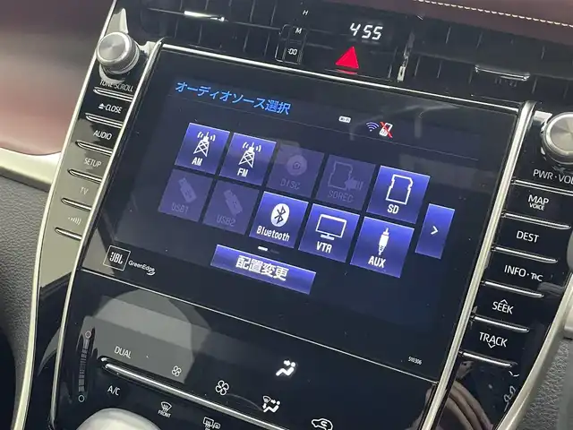 トヨタ ハリアー プログレス メタル&レザーP 滋賀県 2019(平31)年 6.6万km スパークリングブラックパールクリスタルシャイン 純正9型ナビ/（CD/DVD/BT/フルセグ）/全方位カメラ/モデリスタエアロ/ビルトインETC/前方ドライブレコーダー/JBLプレミアムサウンド/D/Nパワーシート/D/Nシートヒーター/D/Nシートベンチレーション/衝突被害軽減ブレーキ/レーダークルーズコントロール/レーンキープアシスト/レザーシート/ステアリングスイッチ/LEDヘッドライト/オートライト/オートハイビーム/電動リアゲート/電子パーキング/ブレーキホールド/クリアランスソナー