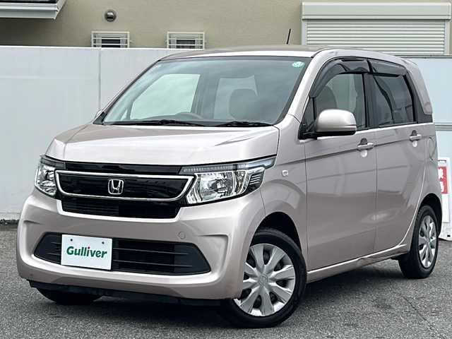 ホンダ Ｎ ＷＧＮ G 愛知県 2014(平26)年 3.7万km チェリーシェルピンクメタリック /ワンオーナー//純正メモリナビ//AM/FM/CD/USB/iPod/SD/AUX//バックカメラ//横滑り防止装置//ECONスイッチ//ヘッドライトレベライザー//ステアスイッチ//プッシュスタート//リアワイパー//純正フロアマット//純正ハロゲンライト//ドアバイザー//イモビライザー//冬タイヤ//スマートキー//スペアキー1本//取扱説明書//保証書