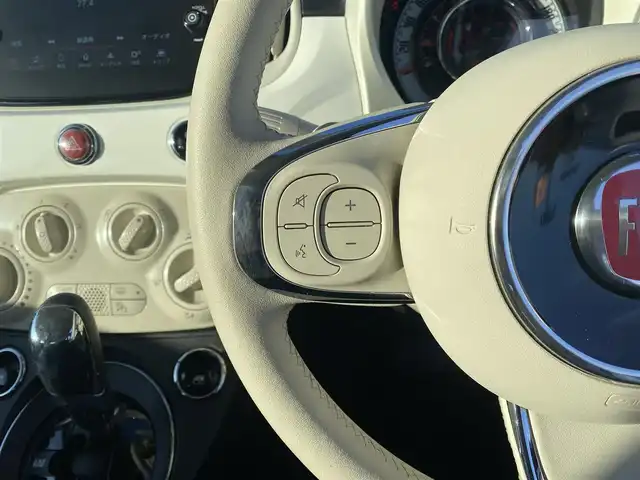 フィアット ５００ 1．2 カルト 福岡県 2021(令3)年 2万km ボサノバホワイト ・クルーズコントロール/・純正ディスプレイオーディオ／Ｂｌｕｅｔｏｏｔｈ／ＵＳＢ/carplay/・純正ドライブレコーダー/・パドルシフト/・フロントフォグランプ/・リモコンキー/・取扱説明書