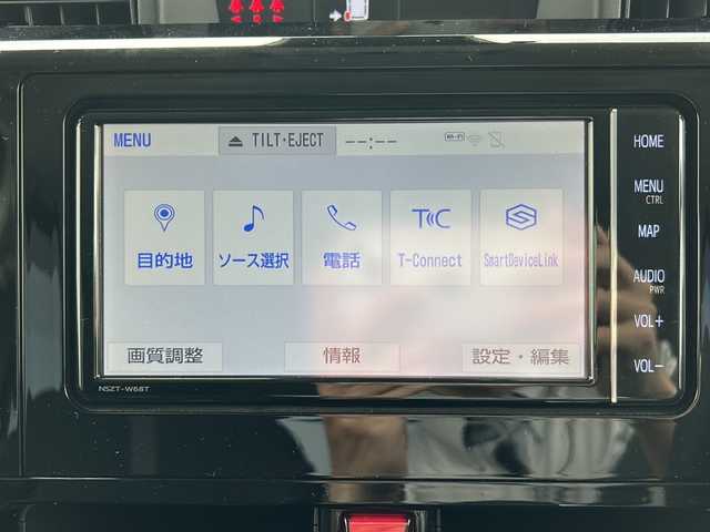トヨタ ルーミー カスタムG－T 岐阜県 2022(令4)年 1.9万km ブラックマイカメタリック 純正SDナビ/地デジTV/バックカメラ/シートヒーター/純正アルミホイール（15インチ）/スマートアシスト/アダプティブクルーズコントロール/車線逸脱警報機能/衝突回避支援ブレーキ/誤発進抑制機能/プッシュスタート/パーキングアシスト/ターボ/スマートキー/シートヒーターD＋N席/Blue tooth/CDまたはCDチェンジャー/ETC/ウォークスルー/両側パワースライドドア/ABS/横滑り防止装置/コーナーセンサー/レーンキープアシスト/オートライト/純正LEDヘッドライト/エアバッグW/アイドリングストップ