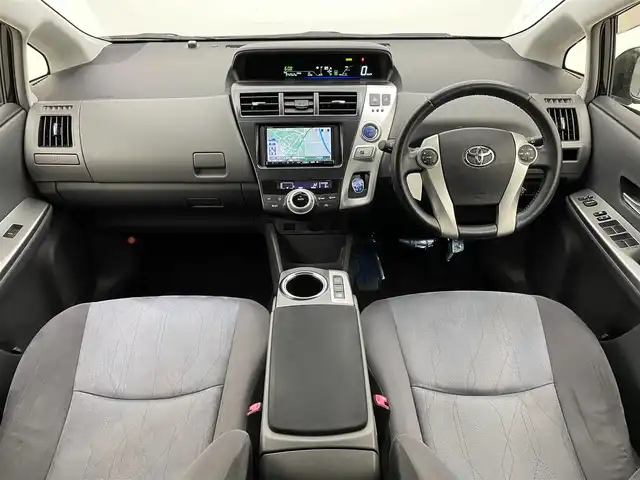 トヨタ プリウス α G 宮城県 2012(平24)年 9.5万km ブラック ALPINE製HDDナビ〈VIE-X08VS〉/バックカメラ/クルーズコントロール/純正HIDヘッドライト/純正フォグランプ/レザーステアリング/純正16インチAW〈ホイールキャップ付〉/スマートキー