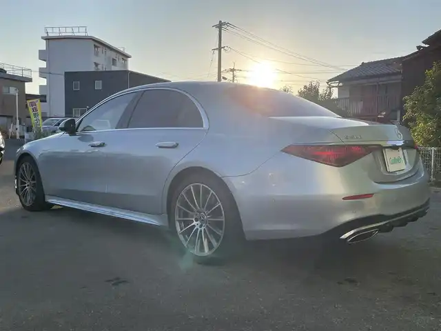 メルセデス・ベンツ Ｓ５００ 福岡県 2021(令3)年 6.1万km ハイテックシルバー 法人ワンオーナー/サンルーフ/レザーエクスクルーシブパッケージ/３Dディスプレイ(BT、フルセグTV、全方位カメラ)/クルーズコントロール/レーンキープアシスト/衝突被害軽減ブレーキ/カーテンエアバッグ/前後ドラレコ/前後コーナーセンサー/ETC/レザーシート(シートヒーター、エアシート)/シートメモリ/純正AW・純正フロアマット/LEDオートライト/ワイヤレス充電